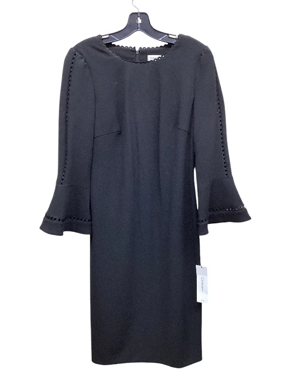 Dress Casual Midi By Calvin Klein In Black, Size: M