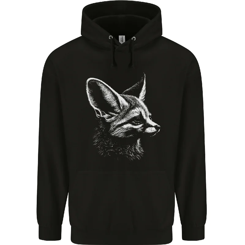 A Fennec Fox Mens 80% Cotton Hoodie