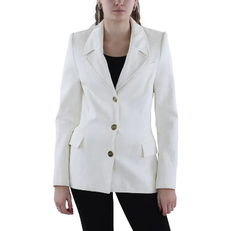 Womens Cotton Solid Suit Jacket