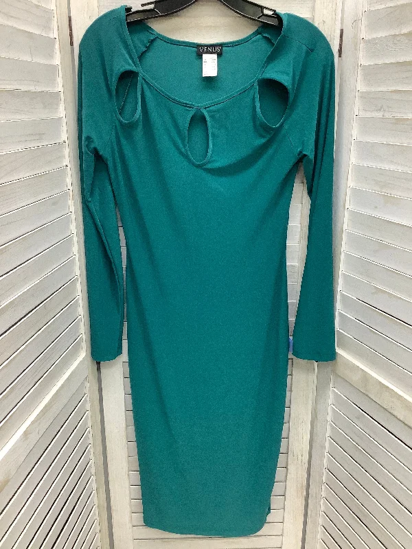 Dress Casual Midi By Venus In Teal, Size: S