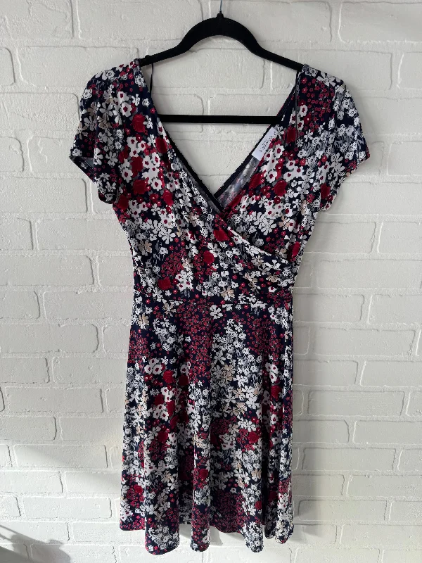 Dress Work By Kaleigh In Blue & Red & White, Size: S