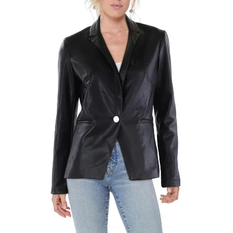 Womens Short Dressy Leather Jacket