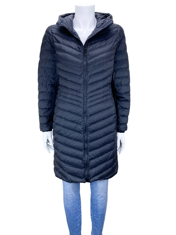 Lands End Women's Wander-Weight Packable Puffer Coat Black Size S (6-8)