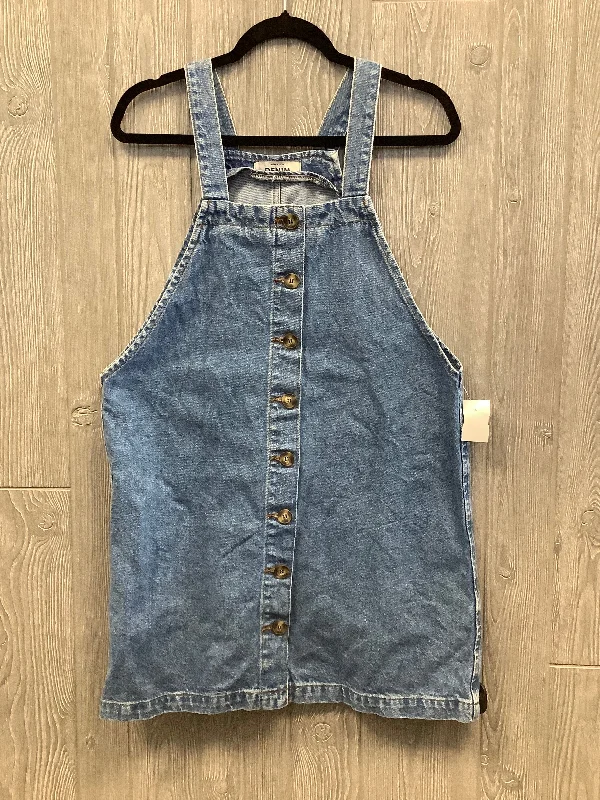 Dress Casual Short By New Look In Blue Denim, Size: L