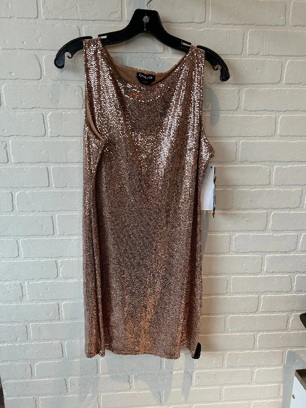 Dress Party Short By Bebe In Gold, Size: L