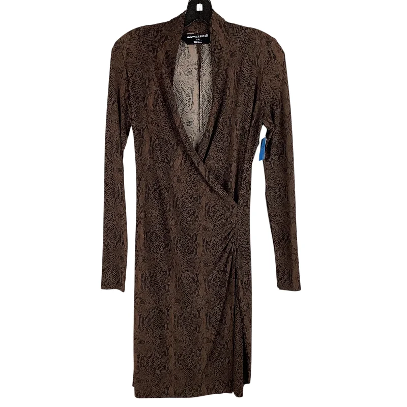 Dress Casual Midi By Norma Kamali In Brown, Size: S