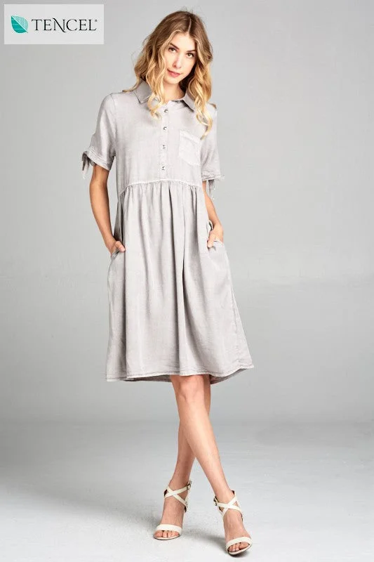 Stella Button Up Midi Dress