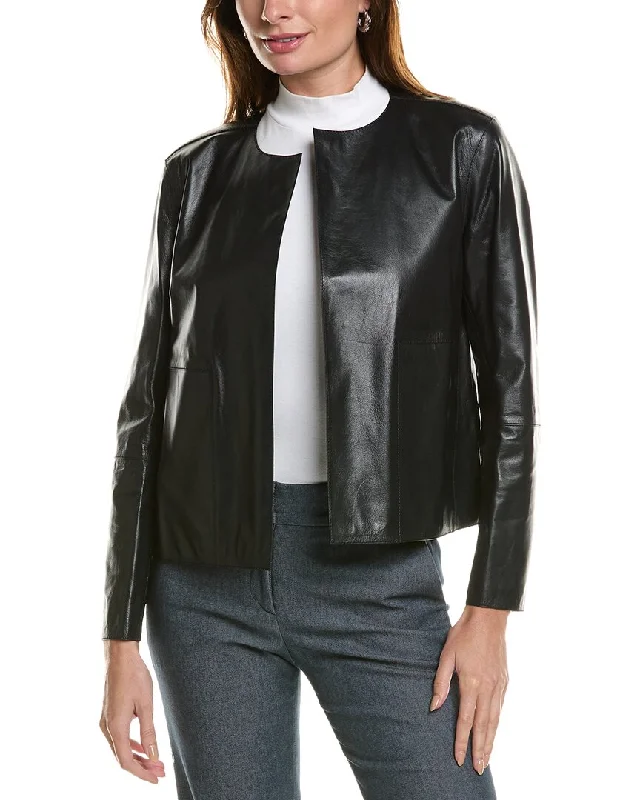 Lafayette 148 New York Nash Leather Jacket