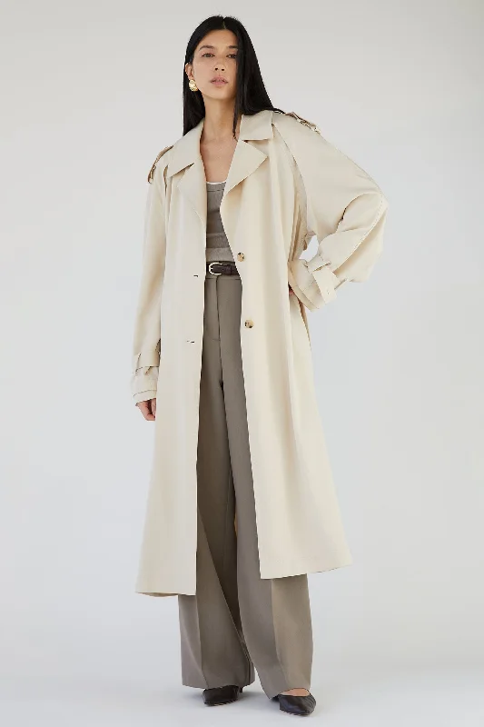 FLOWY TRENCH COAT