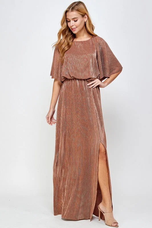 Abigail Maxi Dress in Bronze