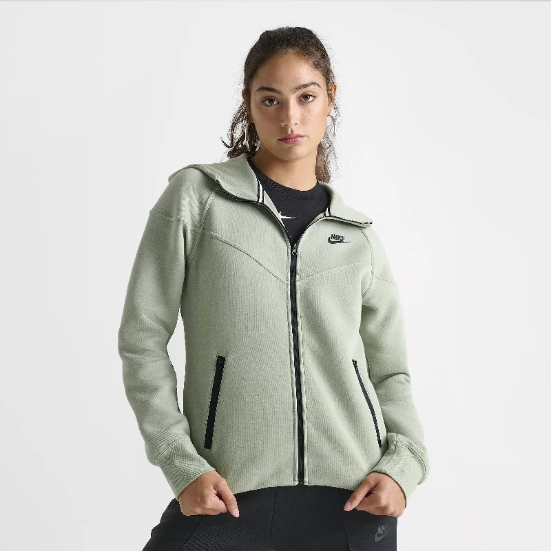 Nike Sportswear Women's Tech Fleece Windrunner Full Zip Hoodie Jade Horizon / Black