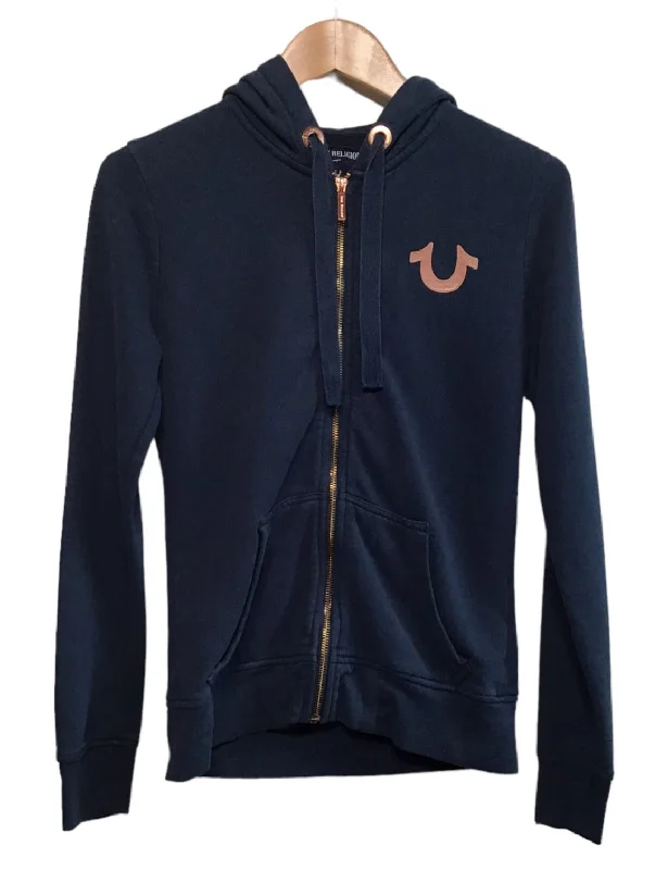 True Religion Navy Hoodie (Size XS)