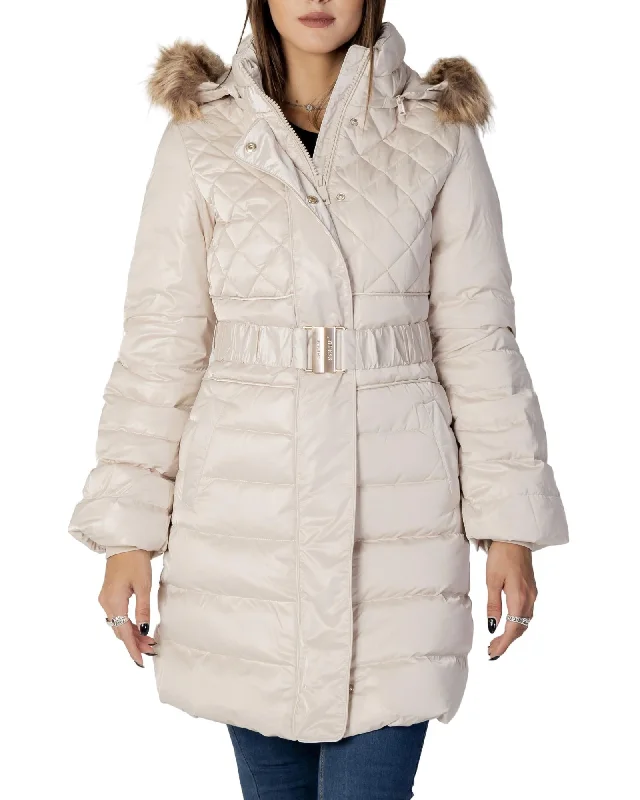 Guess  Women's Quilted Puffer Jacket Beige