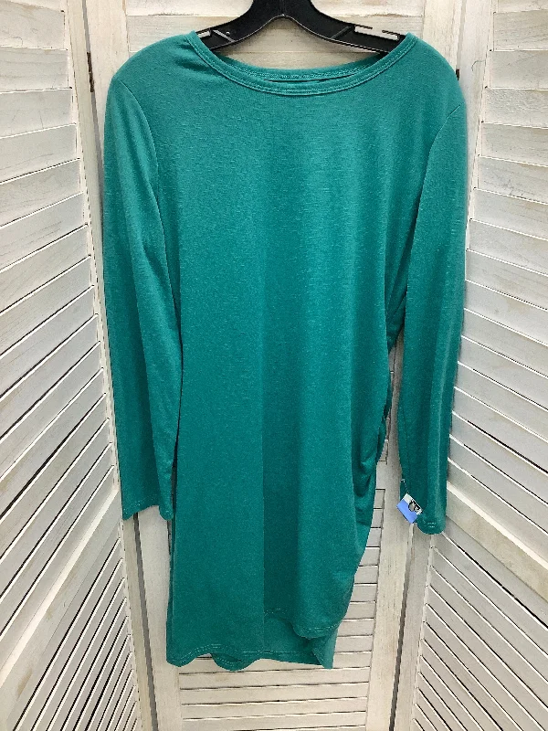 Dress Casual Midi By Clothes Mentor In Teal, Size: L