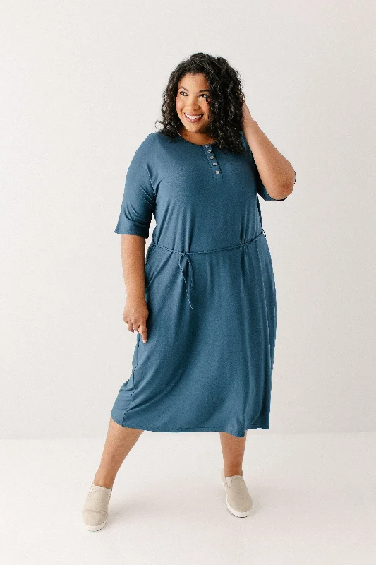 'Rhonda' Nursing Friendly Lounge Dress FINAL SALE