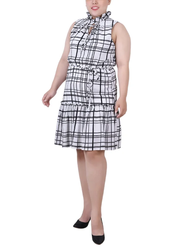 Plus Size Sleeveless Tiered Dress