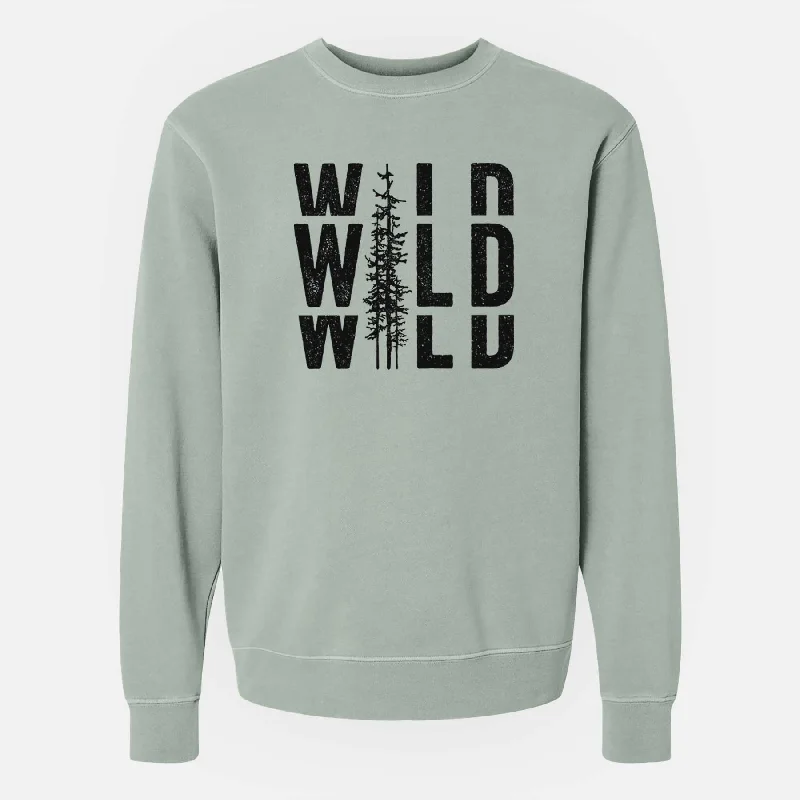 Wild - Unisex Pigment Dyed Crew Sweatshirt