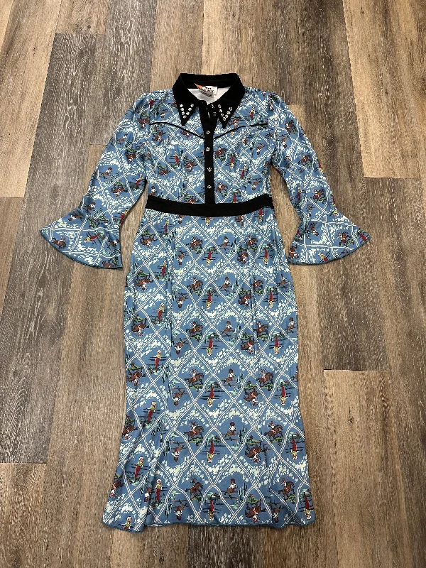 Dress Casual Midi By Unique Vintage In Multi-colored, Size: M