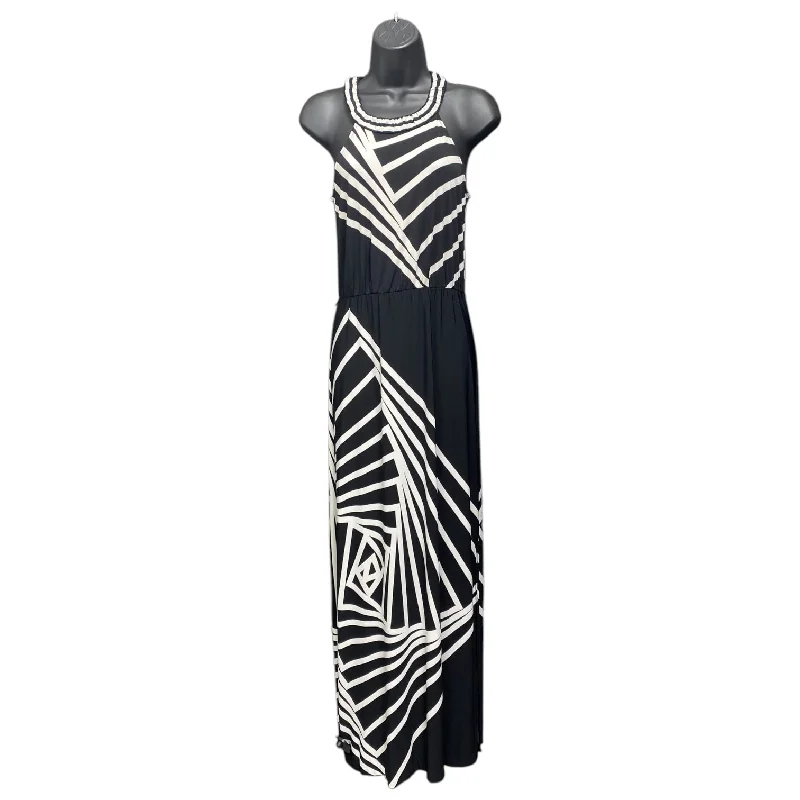 Dress Casual Maxi By Bcbgmaxazria In Black & White, Size: Xs