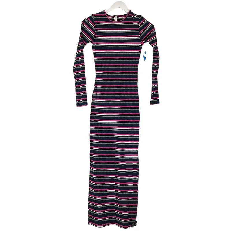 Dress Casual Maxi By American Apparel In Striped Pattern, Size: Xs