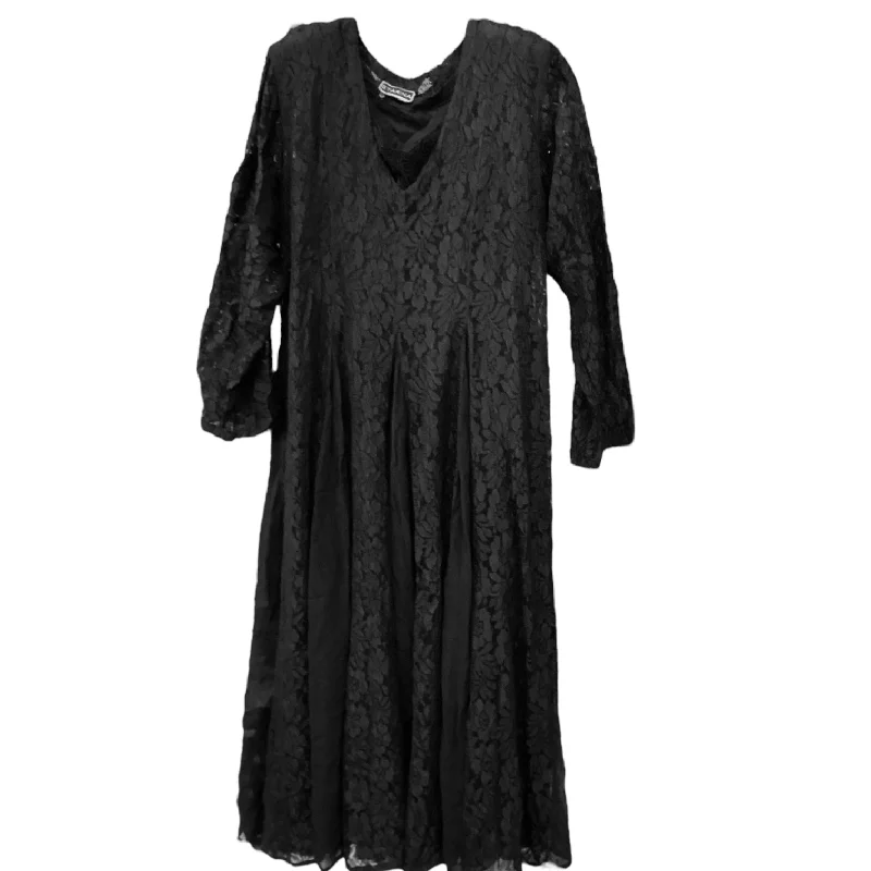 Dress Casual Midi By Clothes Mentor In Black, Size: S