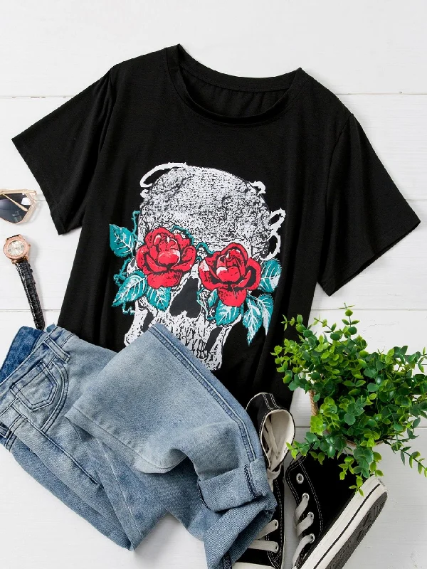 Plus Skull Print Tee