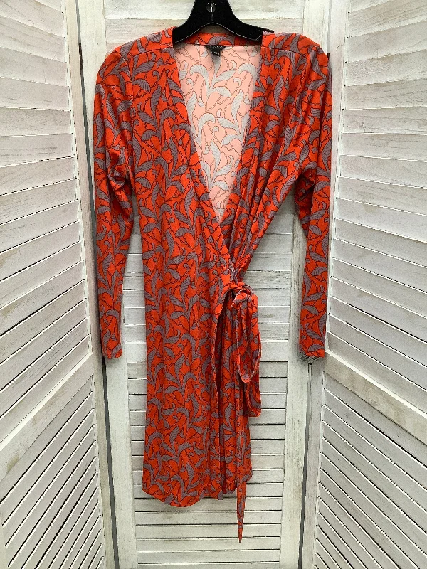 Dress Casual Maxi By Ann Taylor In Orange, Size: 8