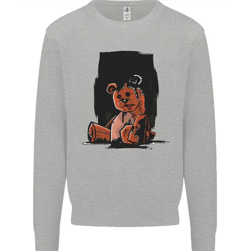 A Zombie Teddy Bear Halloween Mens Sweatshirt Jumper