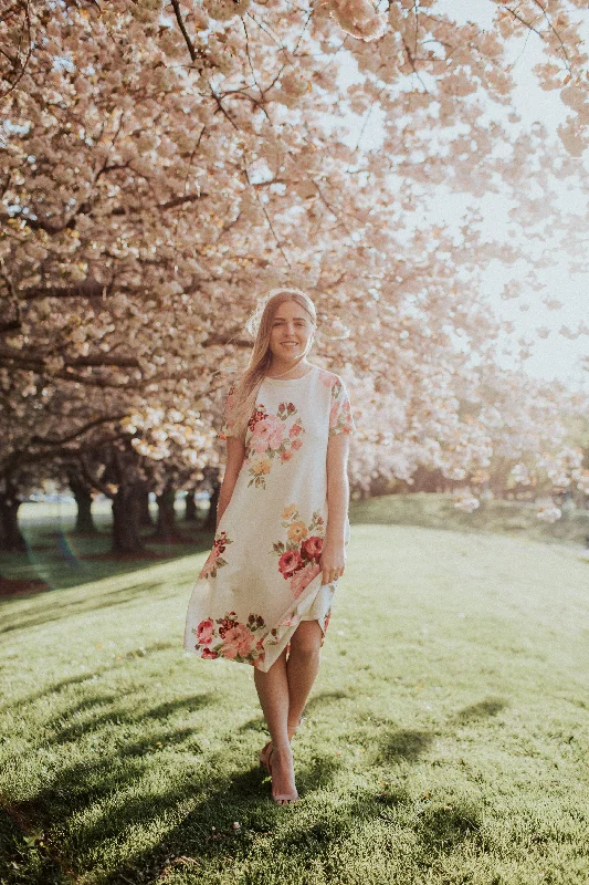 Jewel Floral Swing Dress