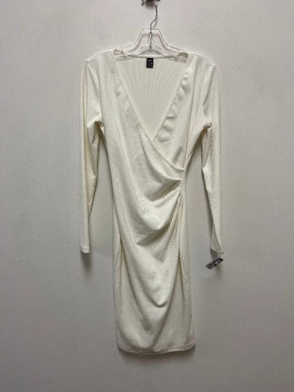 Dress Casual Midi By Shein In White, Size: S