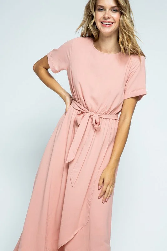 Caroline Maxi Dress in Apricot