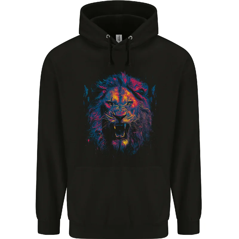 A Ferocious Lion Mens 80% Cotton Hoodie