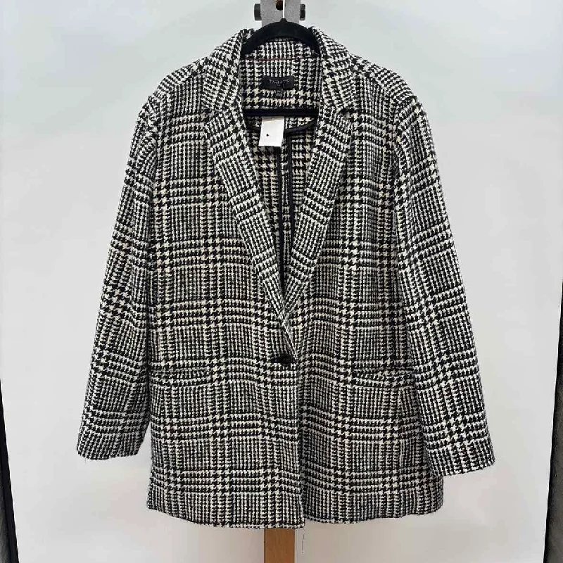 Talbots Women's Size 20W Black Plaid Coat