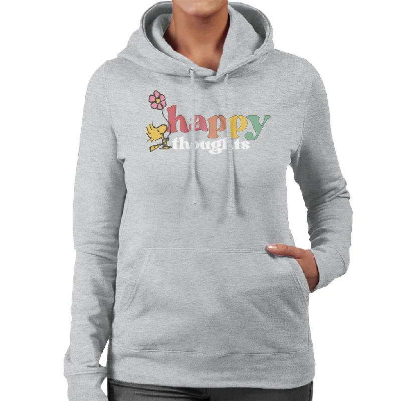 Peanuts Woodstock Happy Thoughts Women's Hooded Sweatshirt