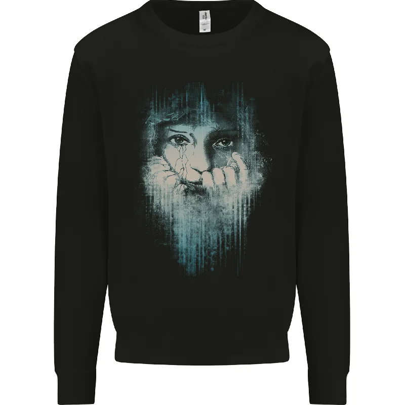 Abstract Art Woman Mens Sweatshirt Jumper