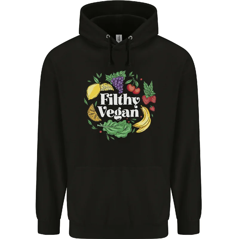 A Filthy Vegan Mens 80% Cotton Hoodie