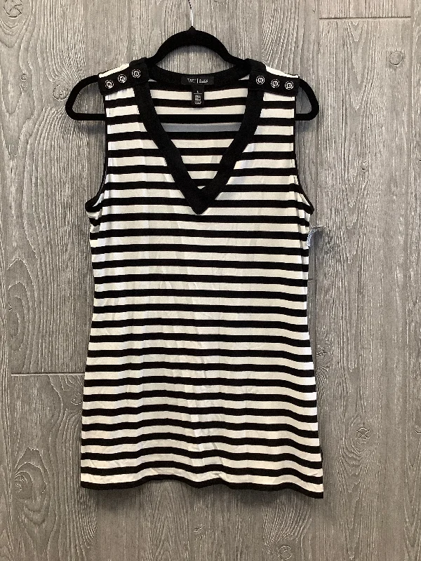 Dress Casual Midi By White House Black Market In Striped Pattern, Size: L