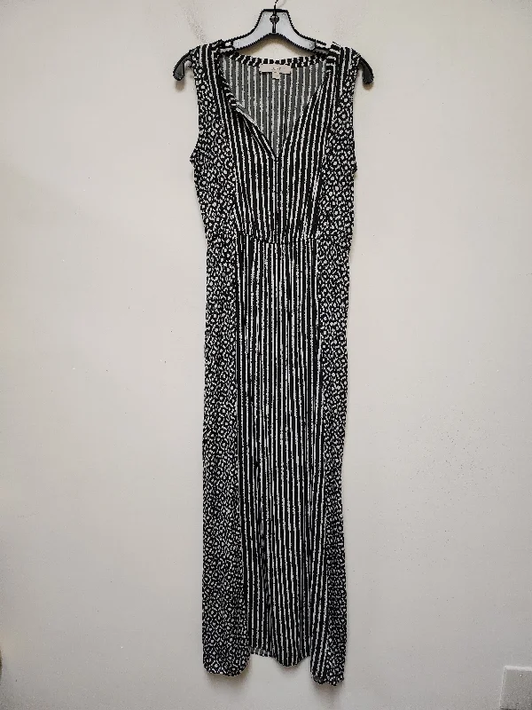 Dress Casual Maxi By Loft In Black & White, Size: S