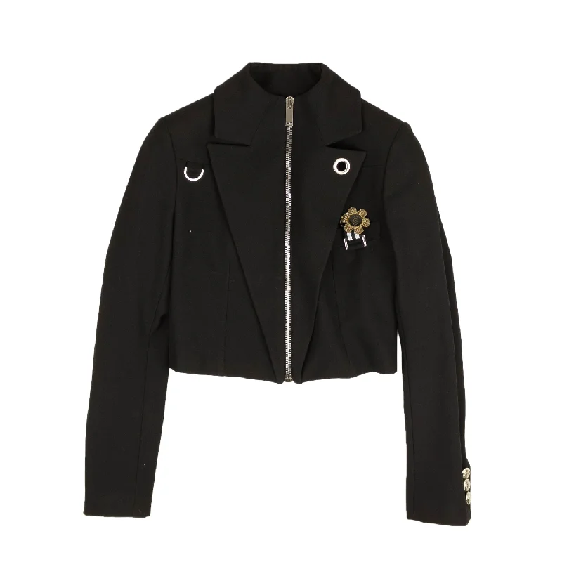 PALM ANGELS Black Medal Blazer