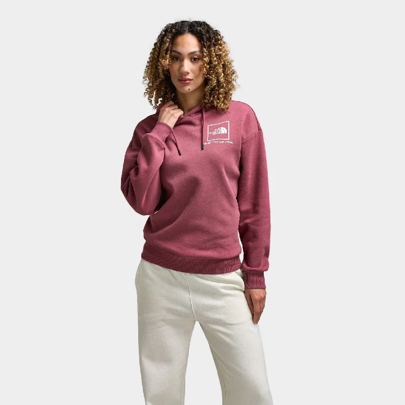 The North Face Women's Back New Fine Box Relaxed Pullover Hoodie / Wild Ginger