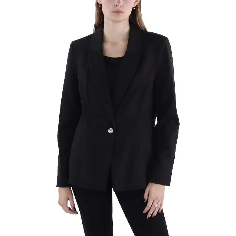 Nolita Womens Collar Business One-Button Blazer