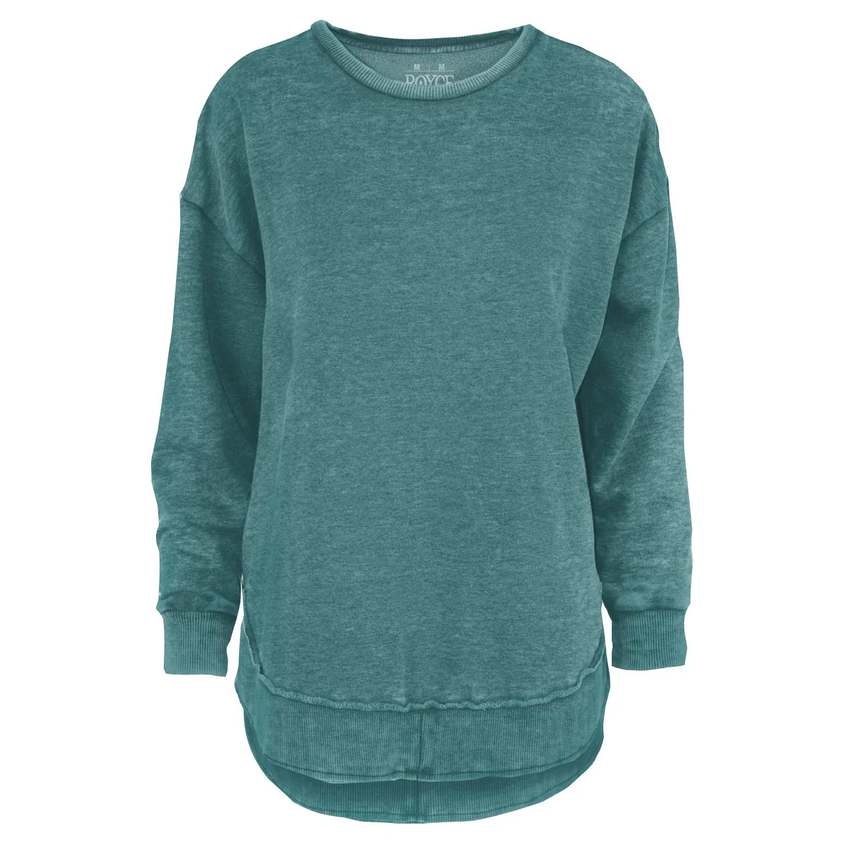 Royce Brand Melange Hi-Low LS Poncho Fleece in Emerald