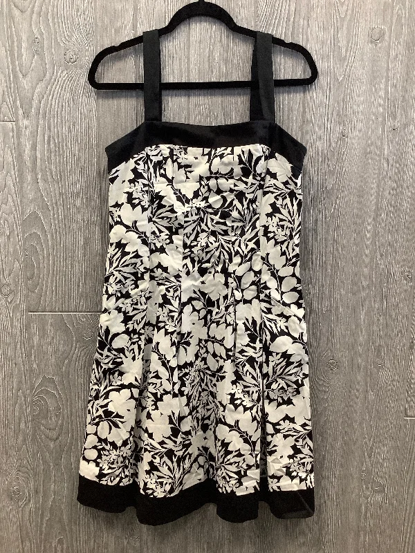 Dress Party Midi By American Living In Black & White, Size: L