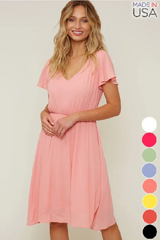 Gabriella Ruffle Midi Dress