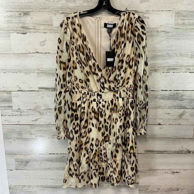 Dress Casual Short By Dkny In Animal Print, Size: L